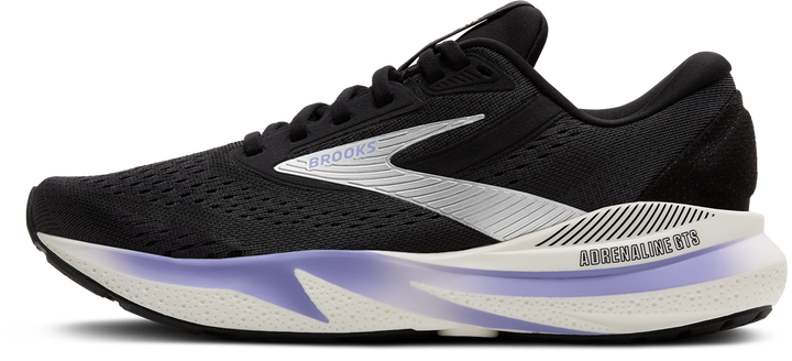Brooks Womens Adrenaline GTS 24 - Ebony/Blue Heron/Silver - Stability - AW25