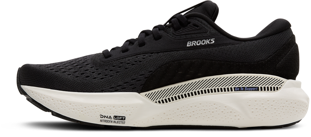 Brooks Womens Adrenaline GTS 24 - Ebony/Blue Heron/Silver - Stability - AW25