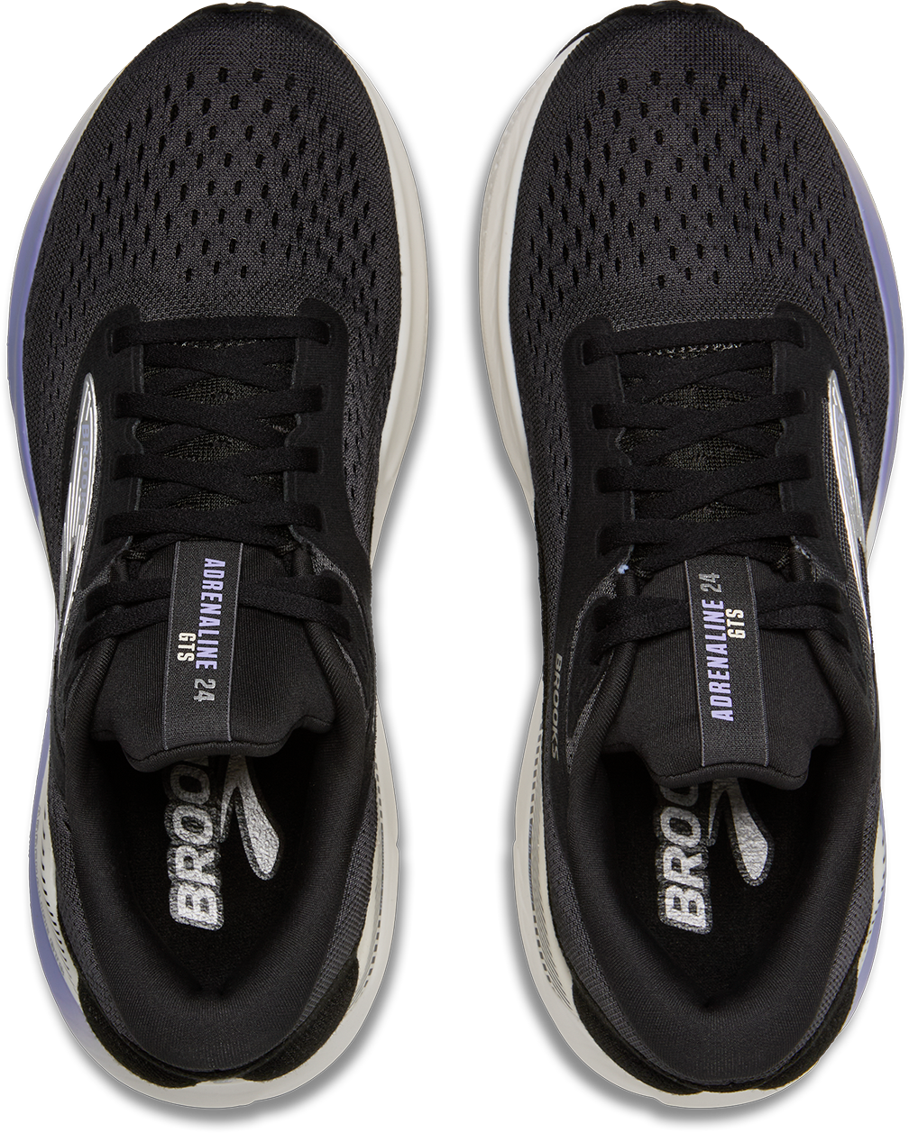 Brooks Womens Adrenaline GTS 24 - Ebony/Blue Heron/Silver - Stability - AW25