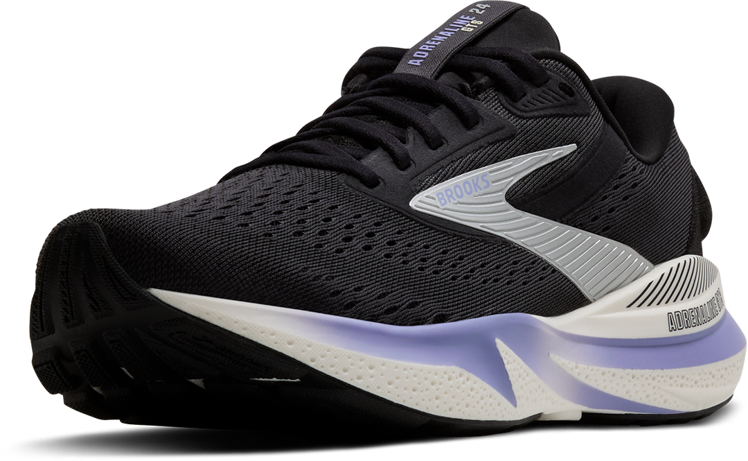 Brooks Womens Adrenaline GTS 24 Ebony/Blue Heron/Silver – Run