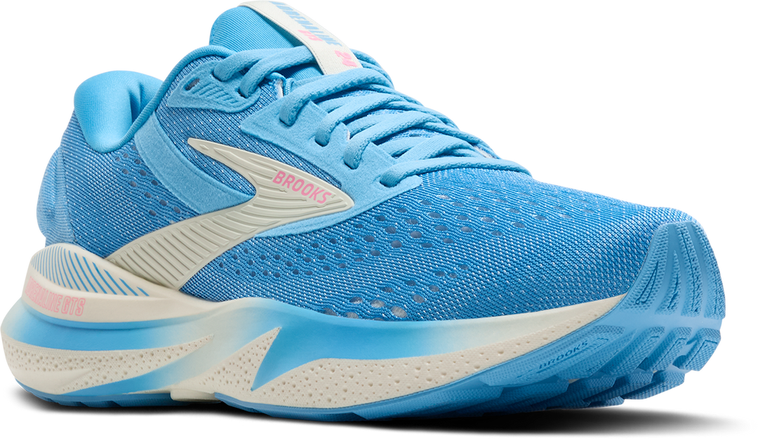 Brooks Womens Adrenaline GTS 24 - Bonnie Blue/Grey/Pink - Stability - SS25
