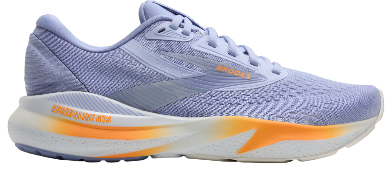 Brooks Womens Adrenaline GTS 24 - Blue Heron/White/Orange - Stability - AW25