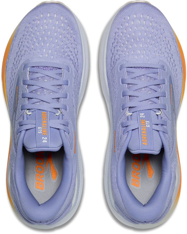 Brooks Womens Adrenaline GTS 24 - Blue Heron/White/Orange - Stability - AW25