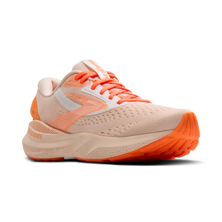 Brooks Womens Adrenaline GTS 24 - Pink/Nectarine/Orange - Stability - SS25