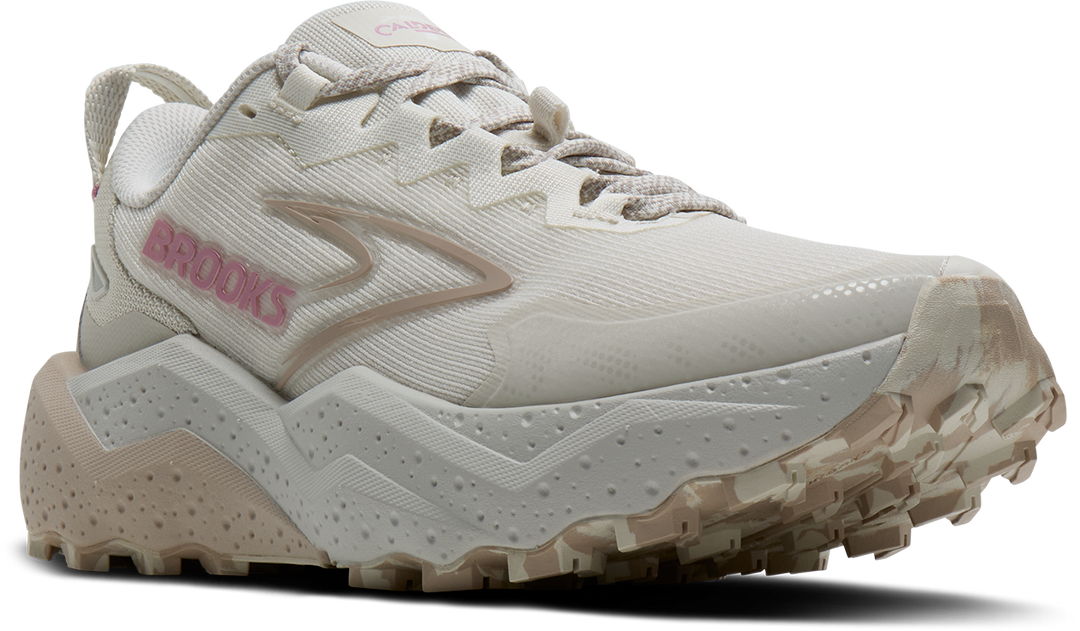 Brooks Womens Caldera 8 - Vaporous Grey/White/Chateau - Trail - SS26