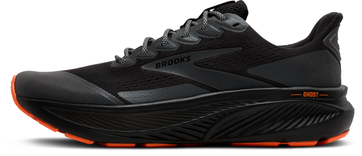 Brooks Womens Ghost 17 - Black/Orange - Neutral - AW25
