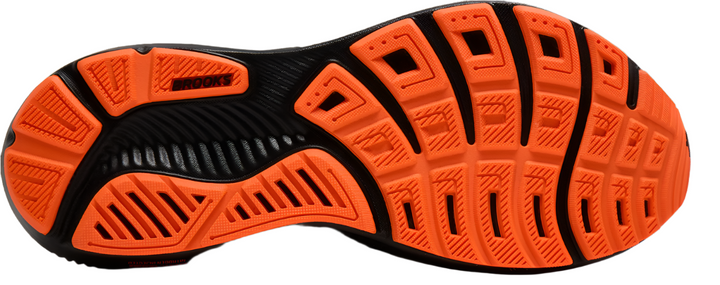 Brooks Womens Ghost 17 - Black/Orange - Neutral - AW25