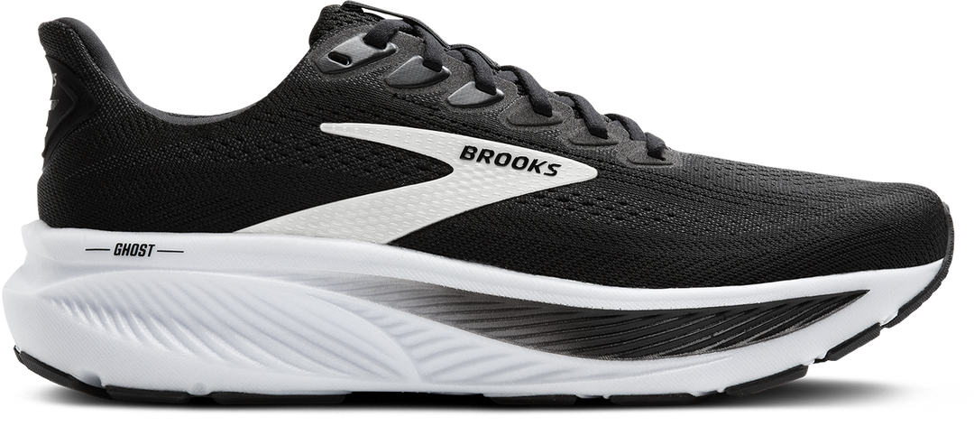 Brooks Womens Ghost 17 - Black/Grey/White - Neutral - AW25