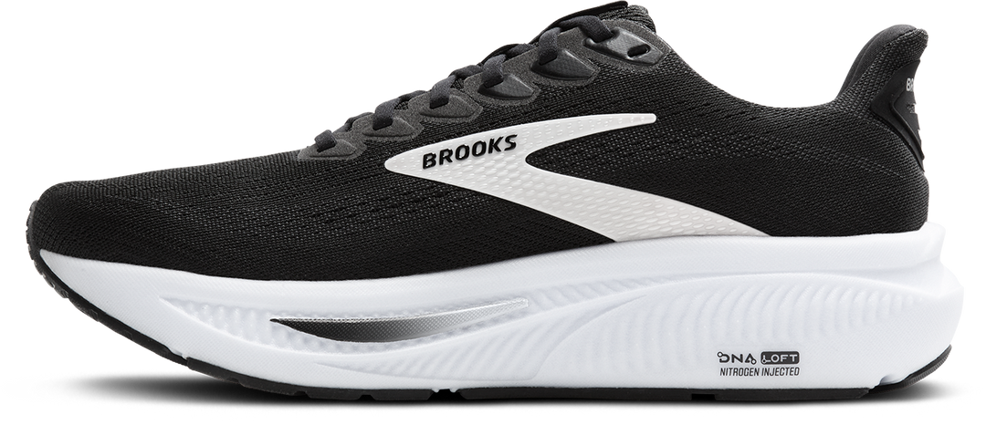 Brooks Womens Ghost 17 - Black/Grey/White - Neutral - AW25