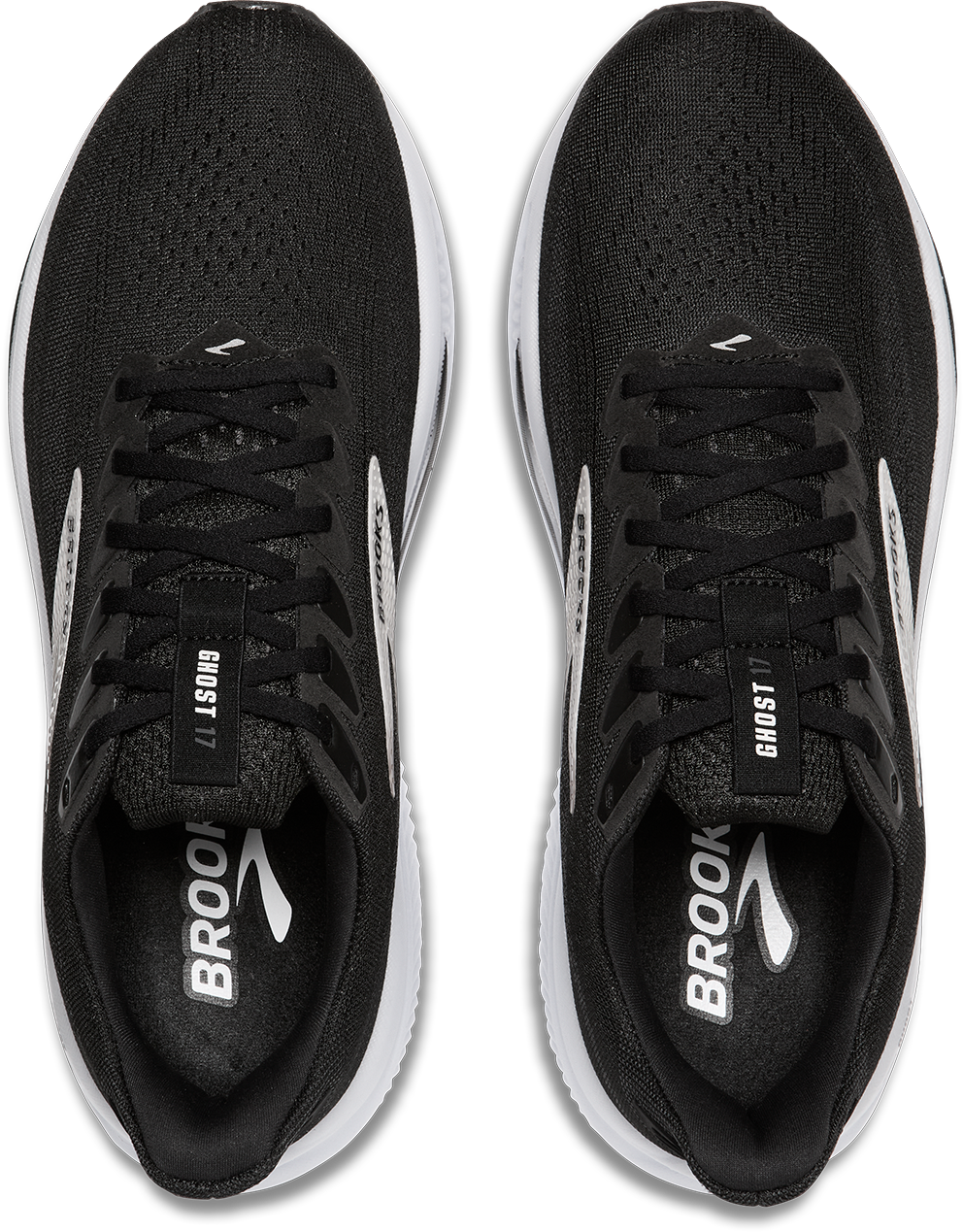 Brooks Womens Ghost 17 - Black/Grey/White - Neutral - AW25