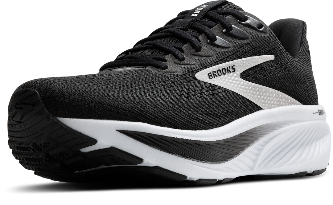 Brooks Womens Ghost 17 - Black/Grey/White - Neutral - AW25