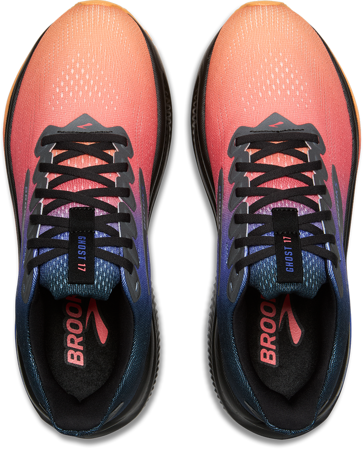 Brooks Womens Ghost 17 - Night/Blue/Papaya - Neutral - AW25