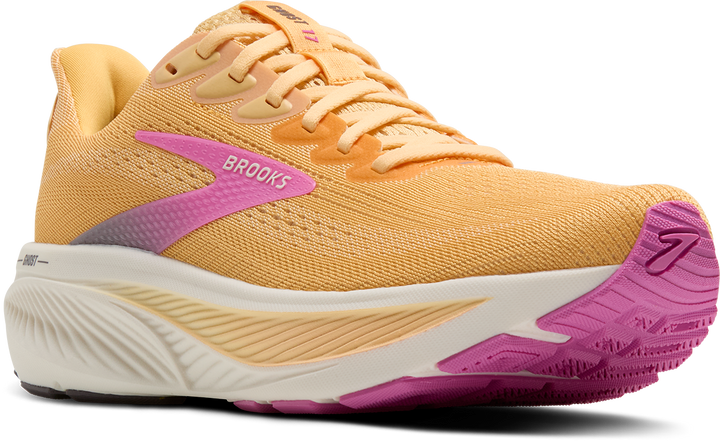 Brooks Womens Ghost 17 - Apricot/Grey/Pink - Neutral - AW25