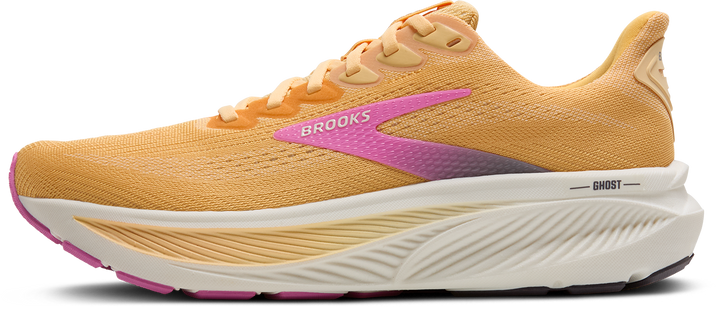 Brooks Womens Ghost 17 - Apricot/Grey/Pink - Neutral - AW25