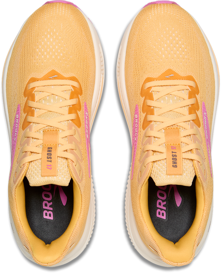 Brooks Womens Ghost 17 - Apricot/Grey/Pink - Neutral - AW25