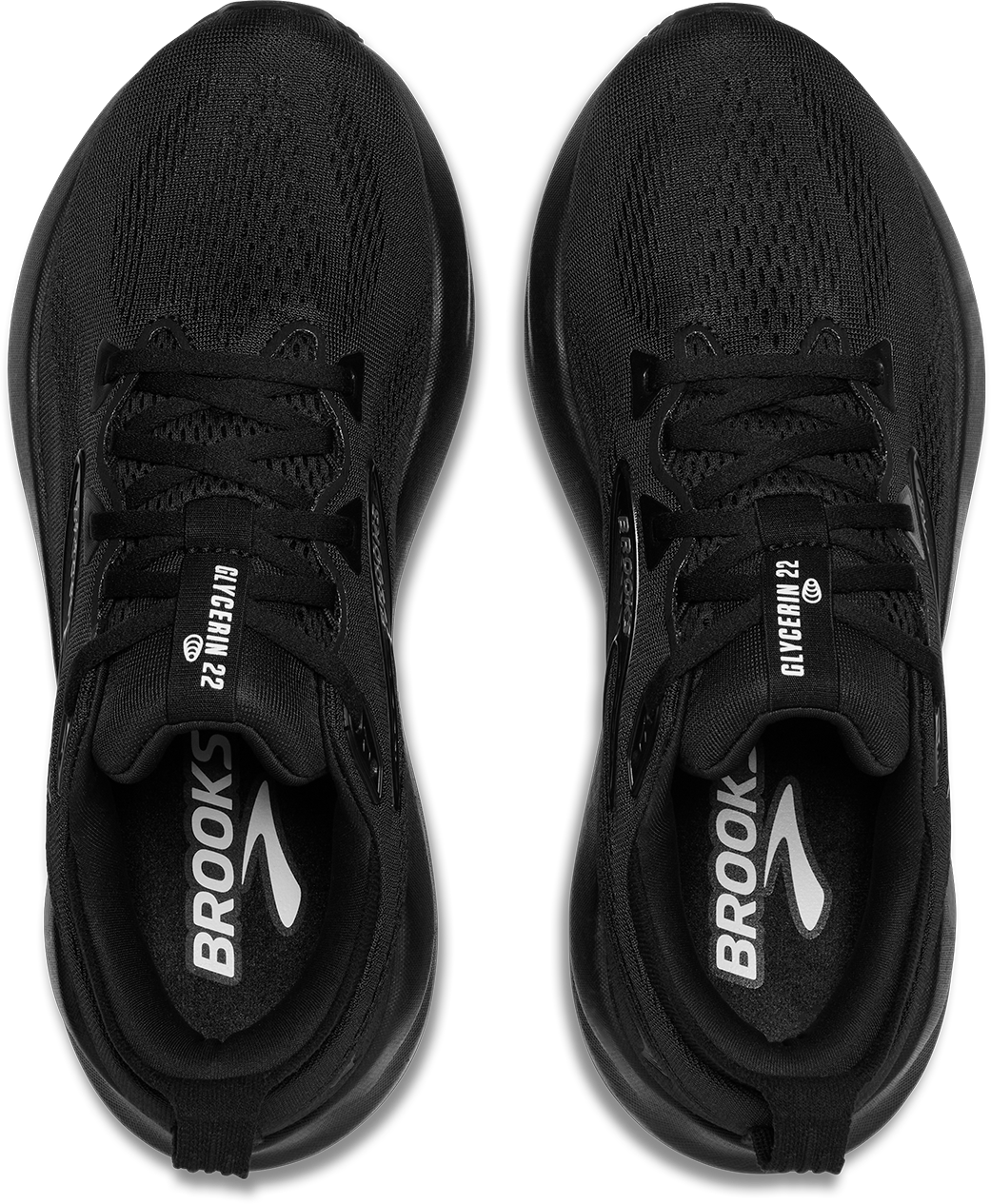 Brooks Womens Glycerin 22 - Black/Black/Ebony - Neutral  - SS25