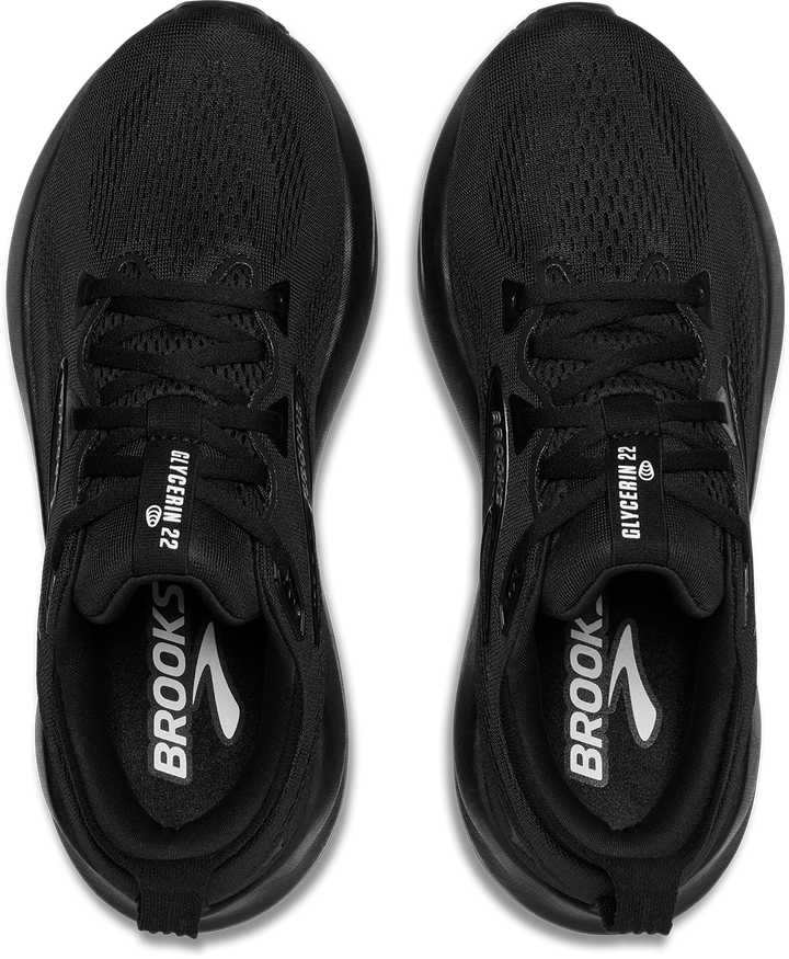 Brooks Womens Glycerin 22 - Black/Black/Ebony - Neutral  - SS25