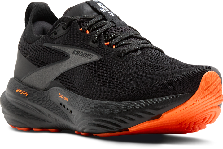 Brooks Womens Glycerin 22 - Black/Orange - Neutral - AW25