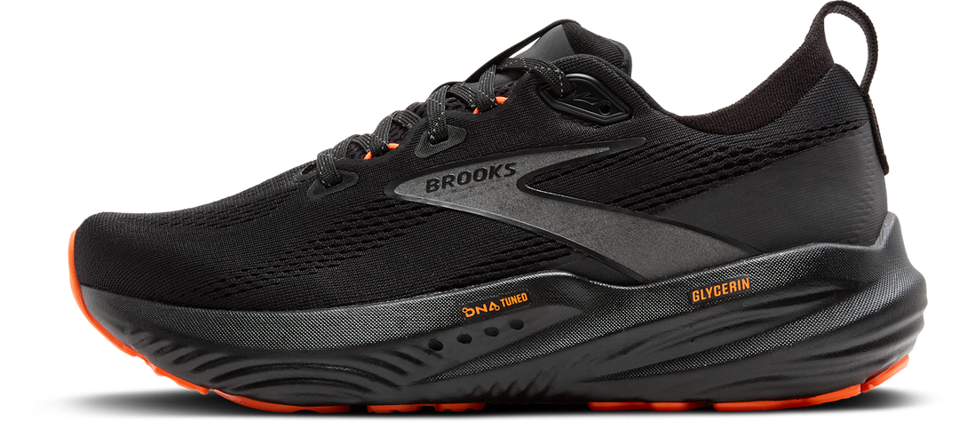 Brooks Womens Glycerin 22 - Black/Orange - Neutral - AW25