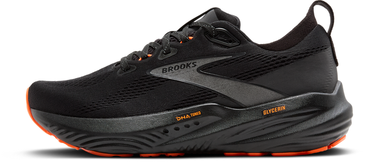 Brooks Womens Glycerin 22 - Black/Orange - Neutral - AW25