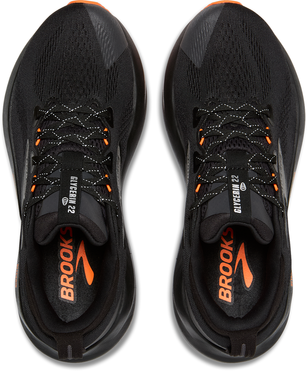 Brooks Womens Glycerin 22 - Black/Orange - Neutral - AW25