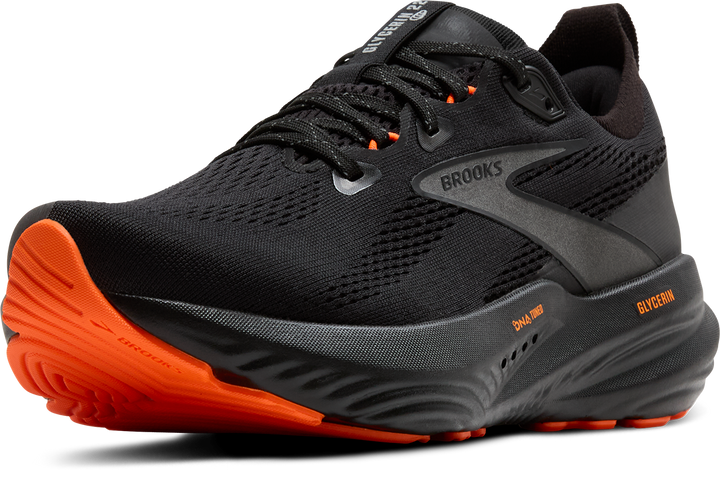 Brooks Womens Glycerin 22 - Black/Orange - Neutral - AW25