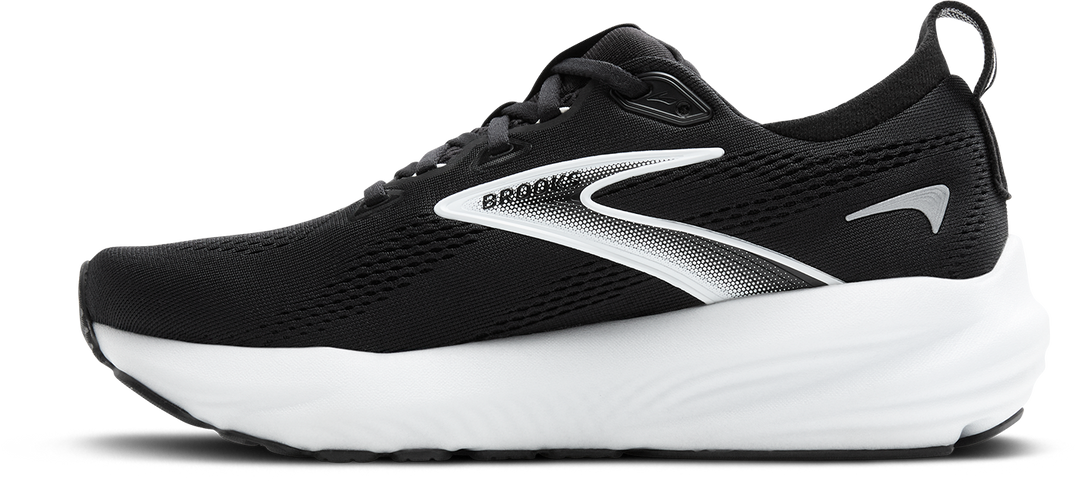 Brooks Womens Glycerin 22 - Wide - D Width - Black/Grey/White - Neutral - SS25