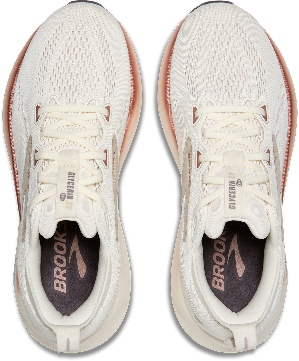 Brooks Womens Glycerin 22 - Coconut/Chateau/Rose - Neutral - AW25