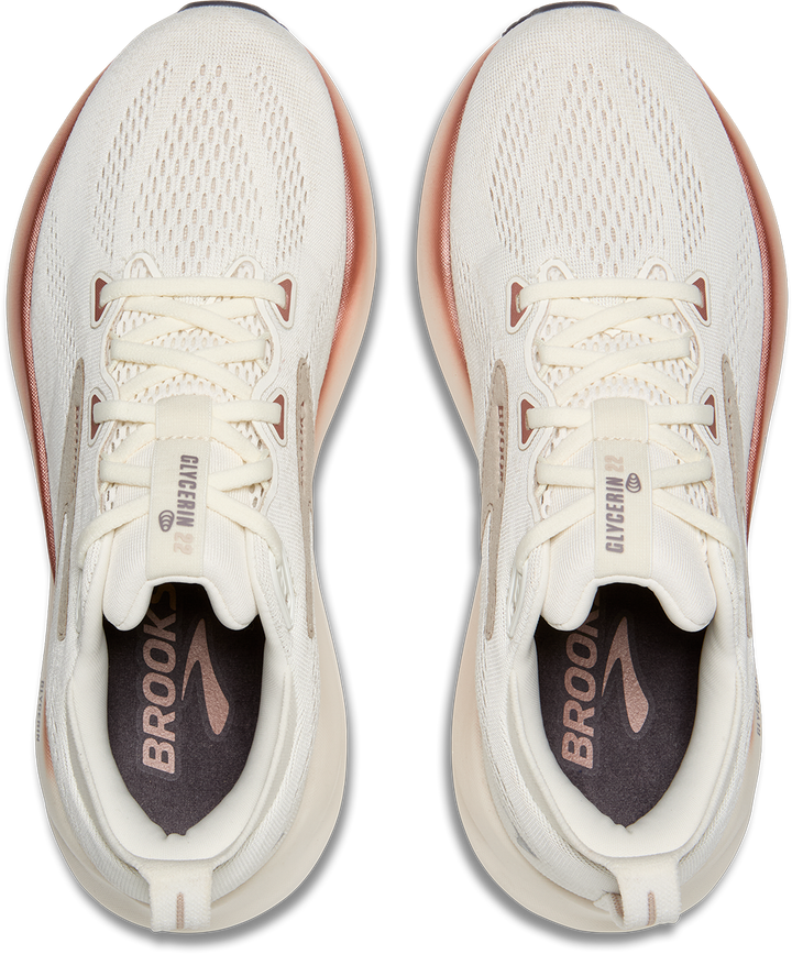 Brooks Womens Glycerin 22 - Coconut/Chateau/Rose - Neutral - AW25