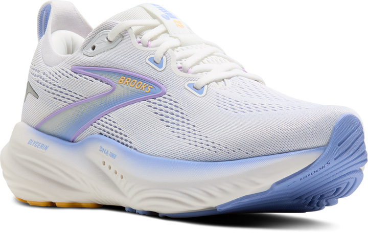 Brooks Womens Glycerin 22 - White/Blue Heron/Apricot - Neutral - AW25