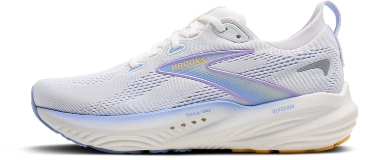 Brooks Womens Glycerin 22 - White/Blue Heron/Apricot - Neutral - AW25