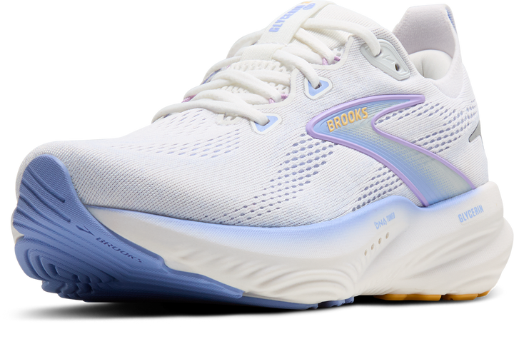 Brooks Womens Glycerin 22 - White/Blue Heron/Apricot - Neutral - AW25