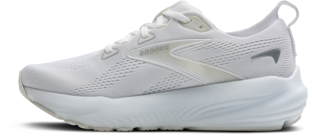 Brooks Womens Glycerin 22 - White/White/Grey - Neutral  - SS25