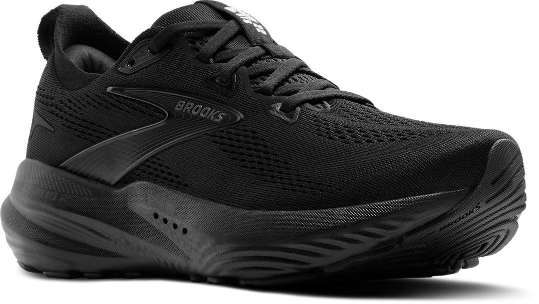 Brooks Womens Glycerin GTS 22 Wide - D Width - Black/Black/Ebony - Stability - SS25