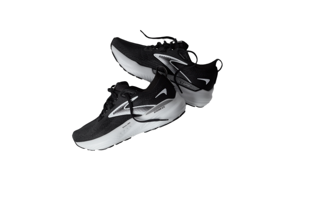 Brooks Womens Glycerin GTS 22 Wide - D Width - Black/Grey/White - Stability - AW25