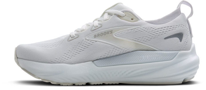 Brooks Womens Glycerin GTS 22 - White/White/Grey - Stability - SS25