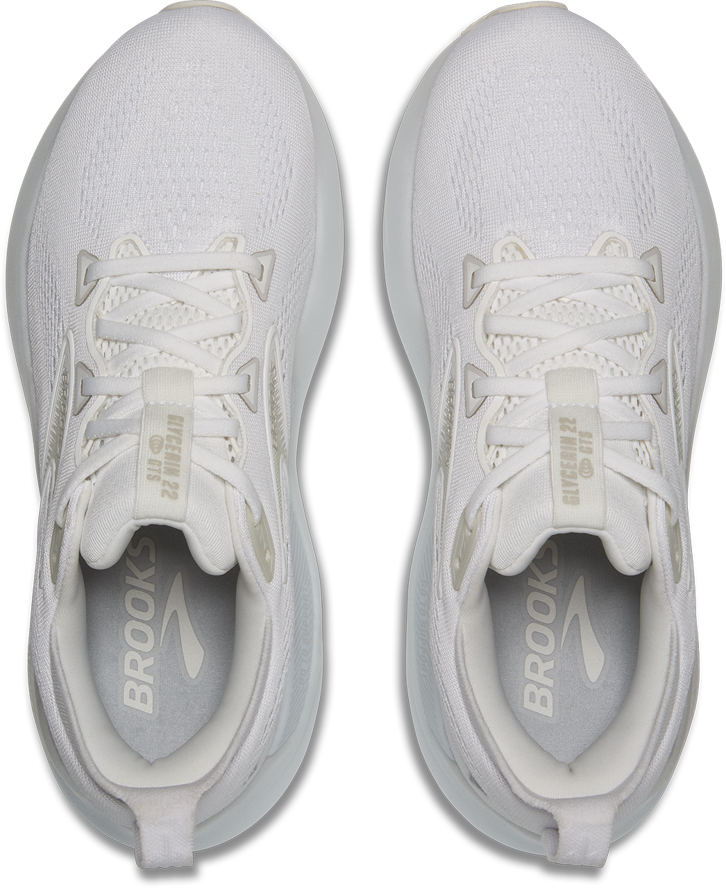 Brooks Womens Glycerin GTS 22 - White/White/Grey - Stability - SS25