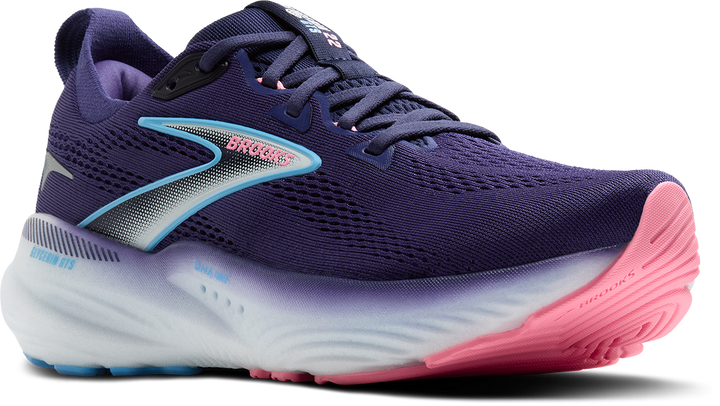Brooks Womens Glycerin GTS 22 - Blue Ribbon/Peacoat/Dianthus - Stability - SS25
