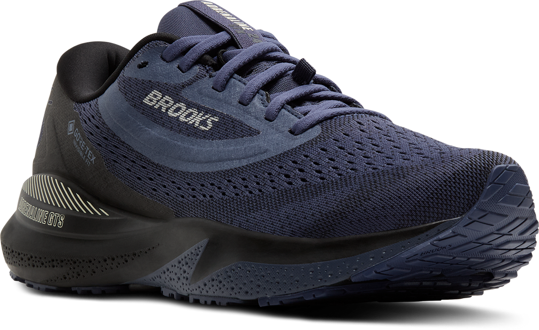 Brooks Womens Adrenaline GTS 24 GTX - Black/Nightshadow/Coconut - Stability - AW25