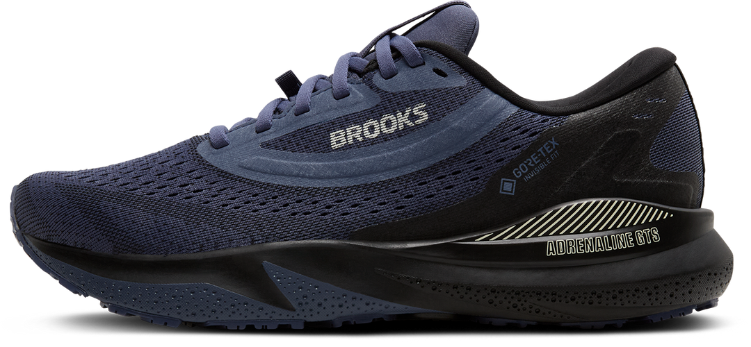 Brooks Womens Adrenaline GTS 24 GTX - Black/Nightshadow/Coconut - Stability - AW25