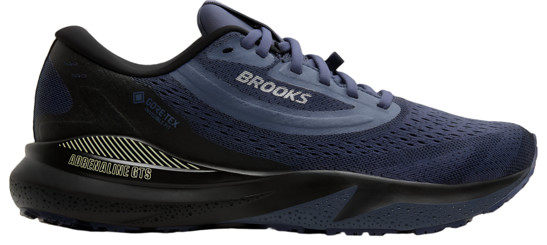 Brooks Womens Adrenaline GTS 24 GTX - Black/Nightshadow/Coconut - Stability - AW25