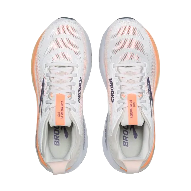 Brooks Womens Adrenaline GTS 25 - Oyster Mushroom/Peach/Grape - Stability - AW26
