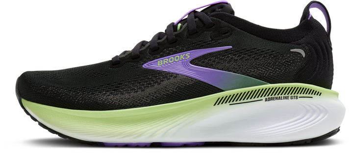 Brooks Womens Adrenaline GTS 25 - Black/Blackened Pearl/Purple - Stability - AW26