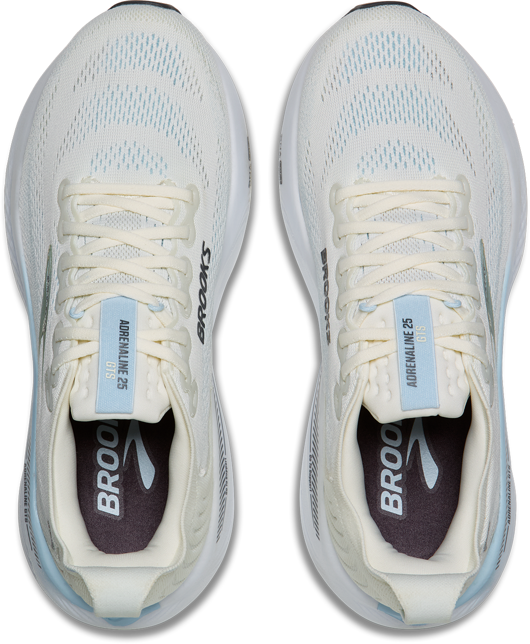 Brooks Womens Adrenaline GTS 25 - Star White/Nantucket/Chrome - Stability - AW26