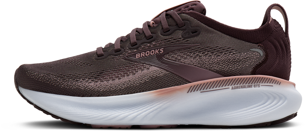 Brooks Womens Adrenaline GTS 25 - Raisin/Woodrose/White - Stability - AW26