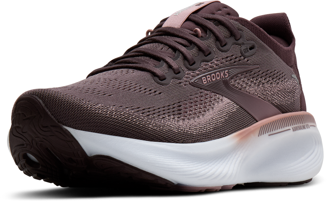 Brooks Womens Adrenaline GTS 25 - Raisin/Woodrose/White - Stability - AW26