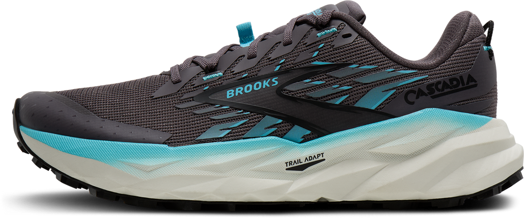 Brooks Womens Cascadia 19 - Rabbit/Black/Bluefish - Trail - SS26