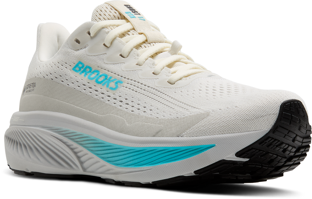 Brooks Womens Ghost 17 GTX - Coconut/Oyster/Blue - Neutral - AW25