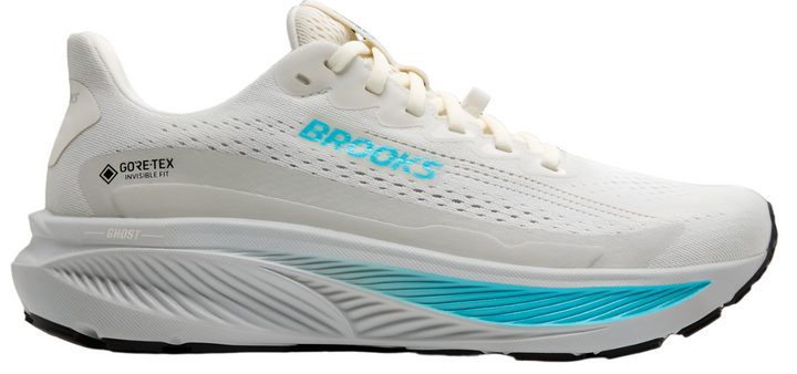 Brooks Womens Ghost 17 GTX - Coconut/Oyster/Blue - Neutral - AW25