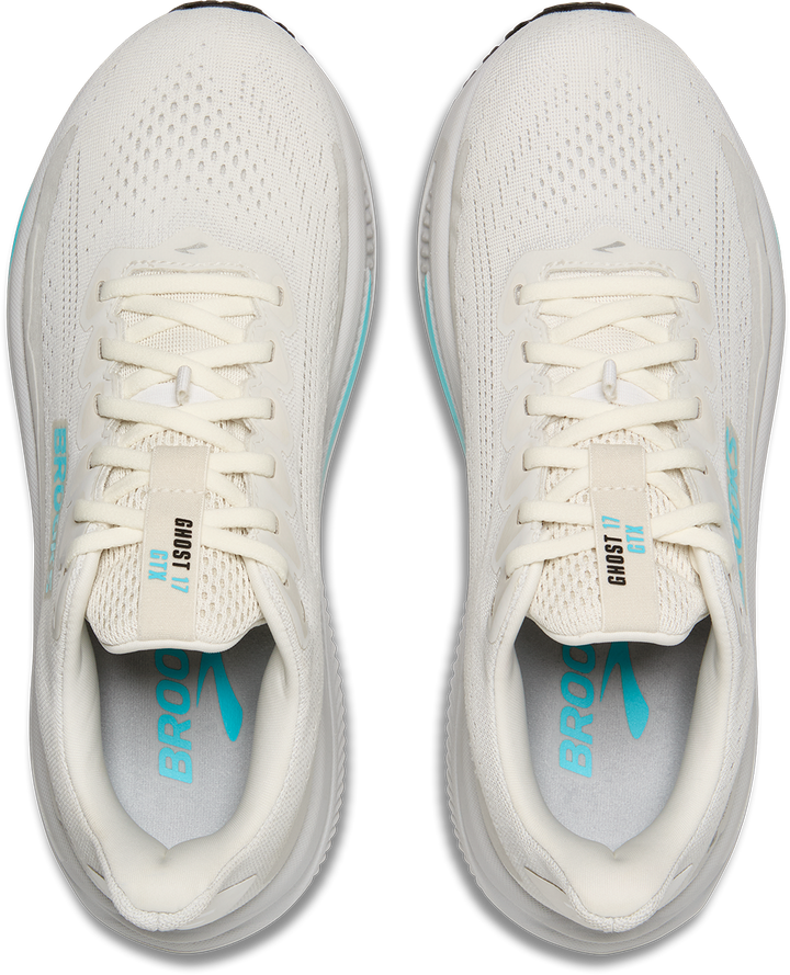 Brooks Womens Ghost 17 GTX - Coconut/Oyster/Blue - Neutral - AW25